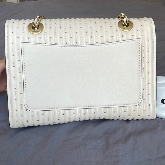 【SOLD】BrandNew Coach Parker nappa shoulder bag with beading - Picture 2 of 9